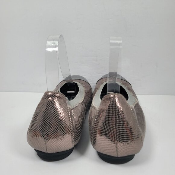 Vionic Allora Women's Silver Leather Ballet Flats Shoes US Size 8.5 - Picture 4 of 8